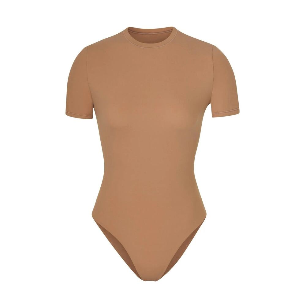 SKIMS Fits Everybody T-shirt Bodysuit in Sienna (2X) - Picture 2 of 12